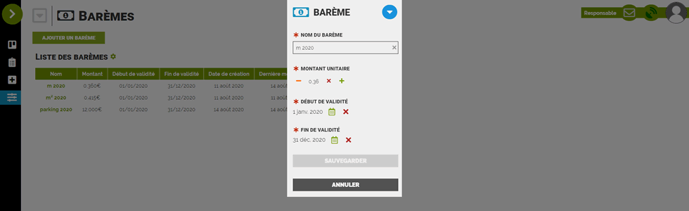 Résultat à l'écran